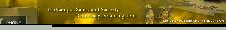 The Campus Safety and Security Data Analysis Cutting Tool Banner