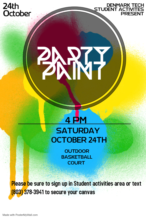 Copy of PAINT Party night flyer template Made with PosterMyWall 1